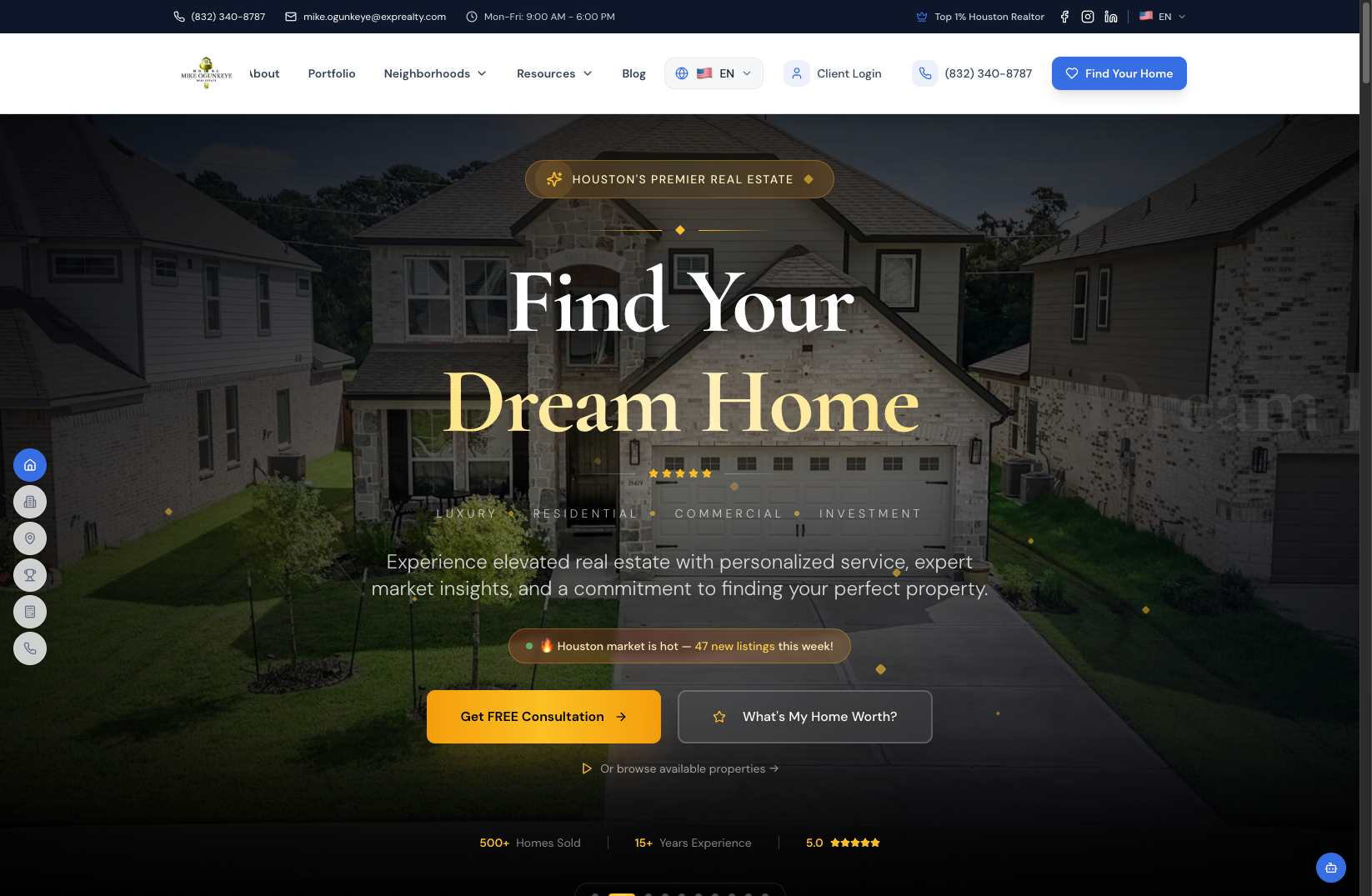 All Houston Property website