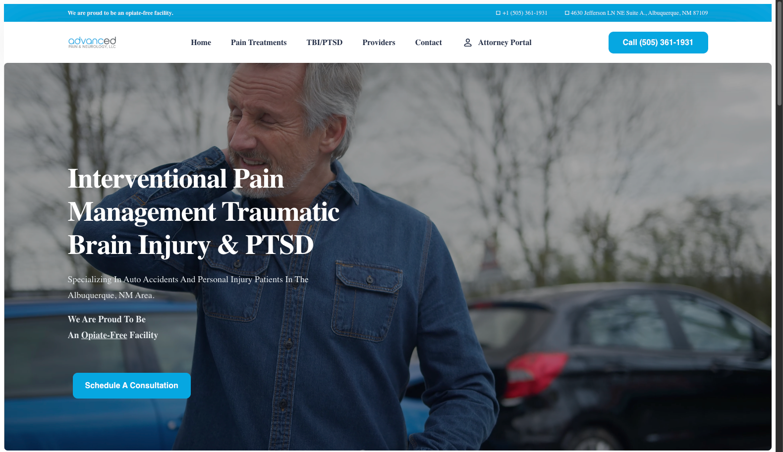 APN Clinic website