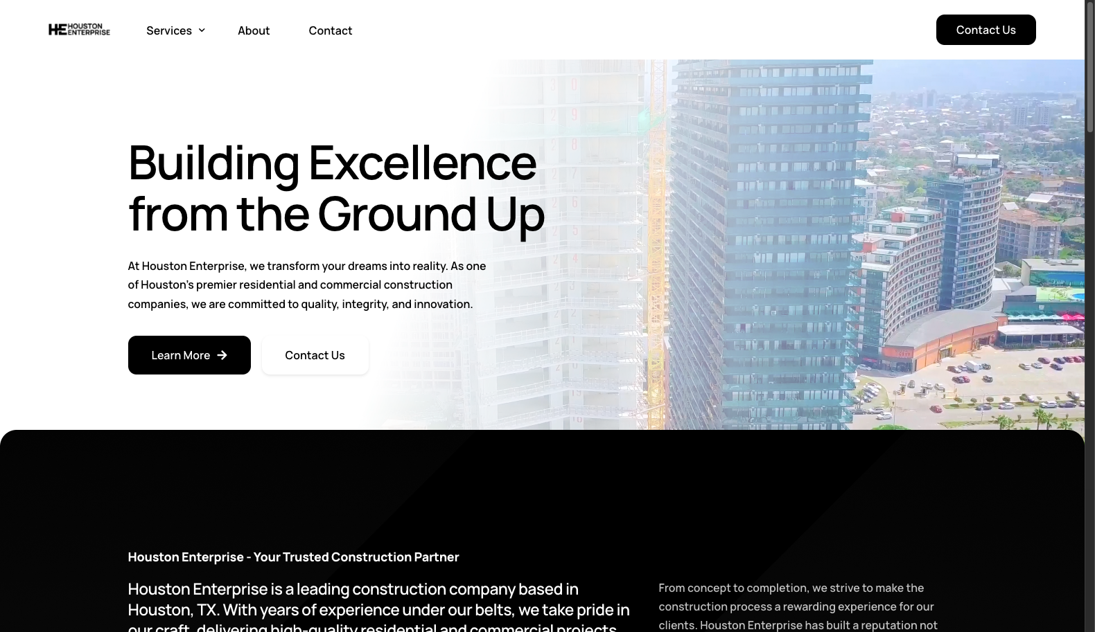 Houston Enterprise website